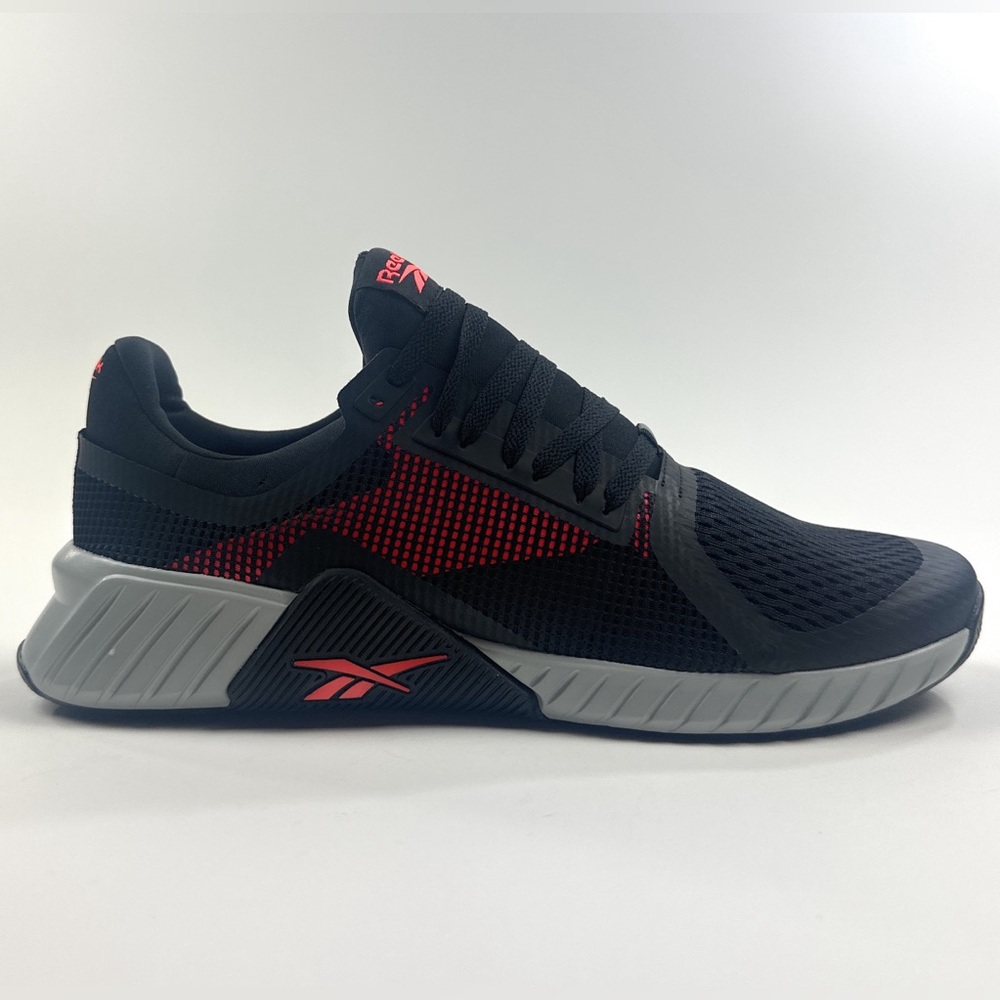 Reebok Flip Charge Black Red Mens 12 Shoes Sneakers Athletic Running 100250391